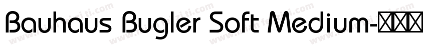 Bauhaus Bugler Soft Medium字体转换
